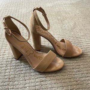 Very gently used suede heels